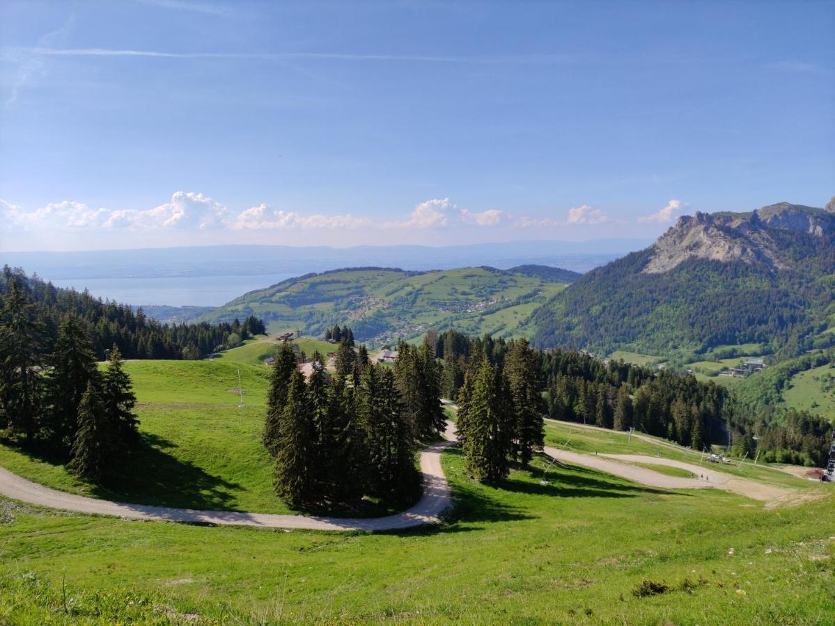 Appartement T2 A Bernex Avec Wifi, Vue Sur Montagne ภายนอก รูปภาพ