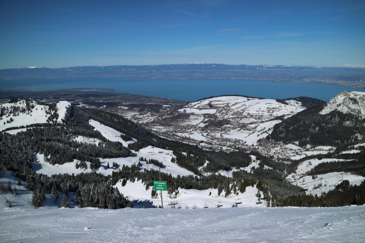 Appartement T2 A Bernex Avec Wifi, Vue Sur Montagne ภายนอก รูปภาพ
